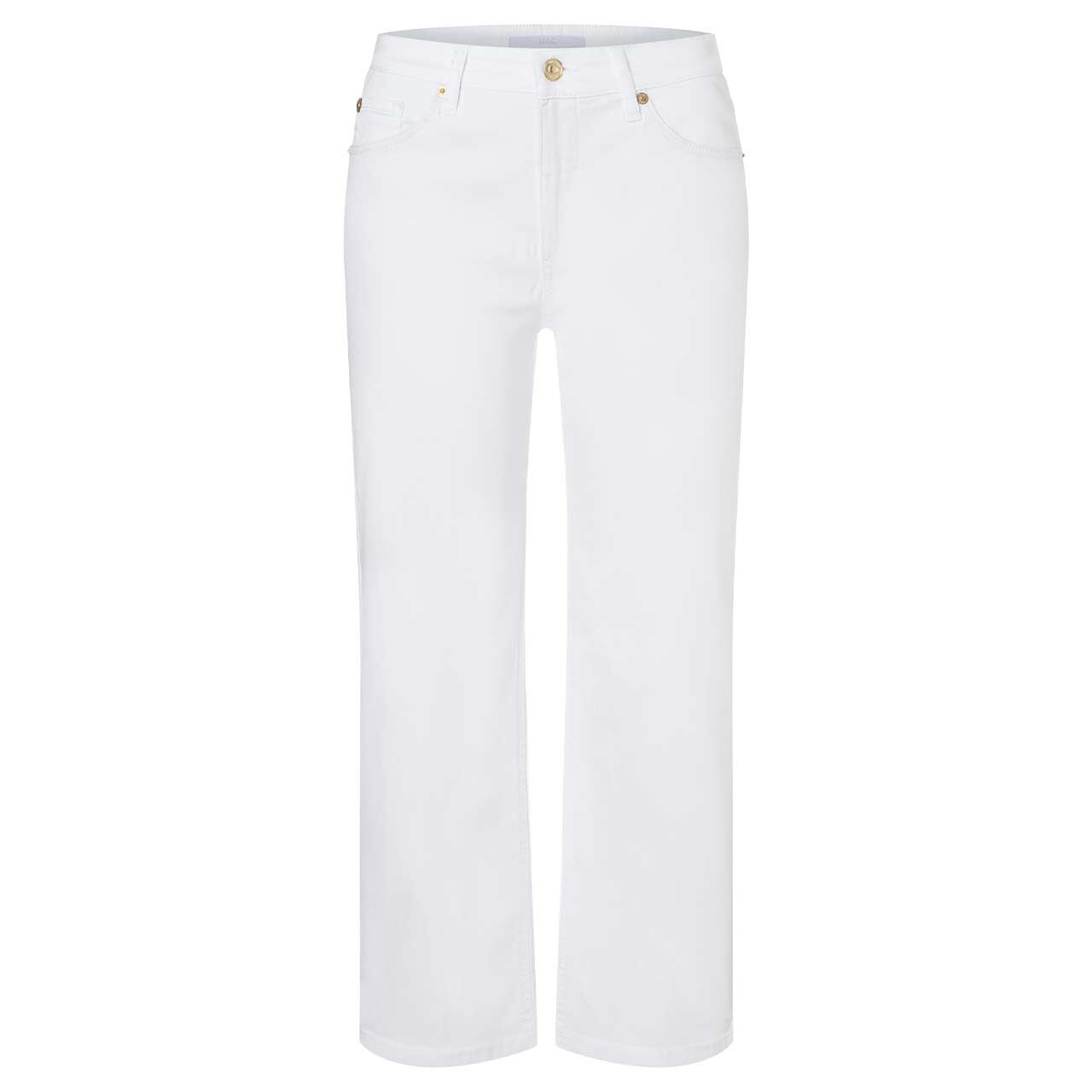 Stretch Damen 7/8 Jeans Culotte von MAC in Weiß, Seitenansicht