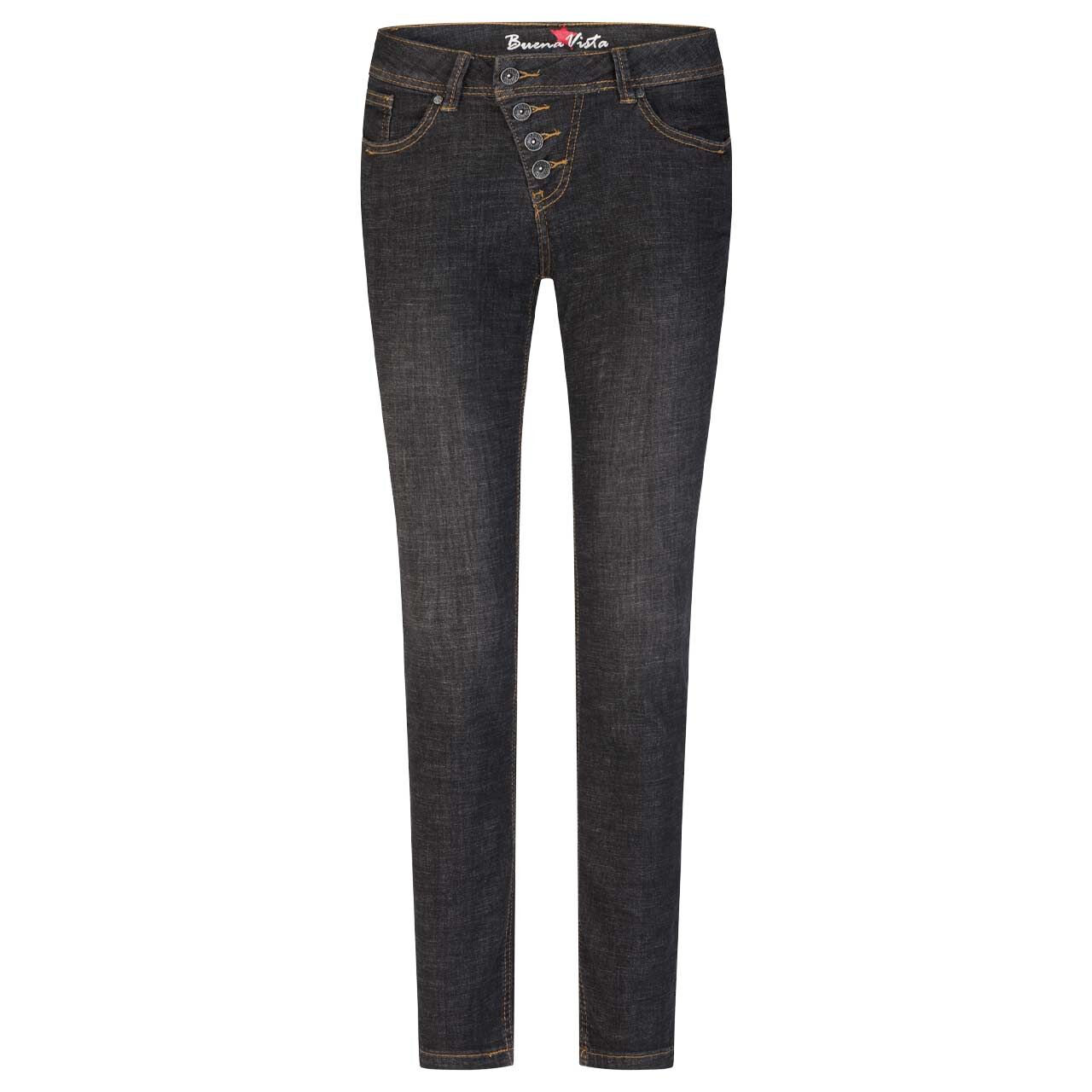 Damen Ankle Jeans Malibu Cropped Cross Denim in Dunkelblau angewaschen, Rückansicht