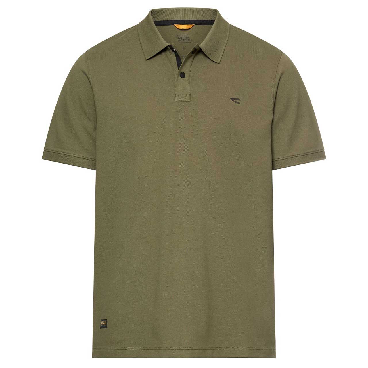 Camel active Herren Piqué Poloshirt deep olive green