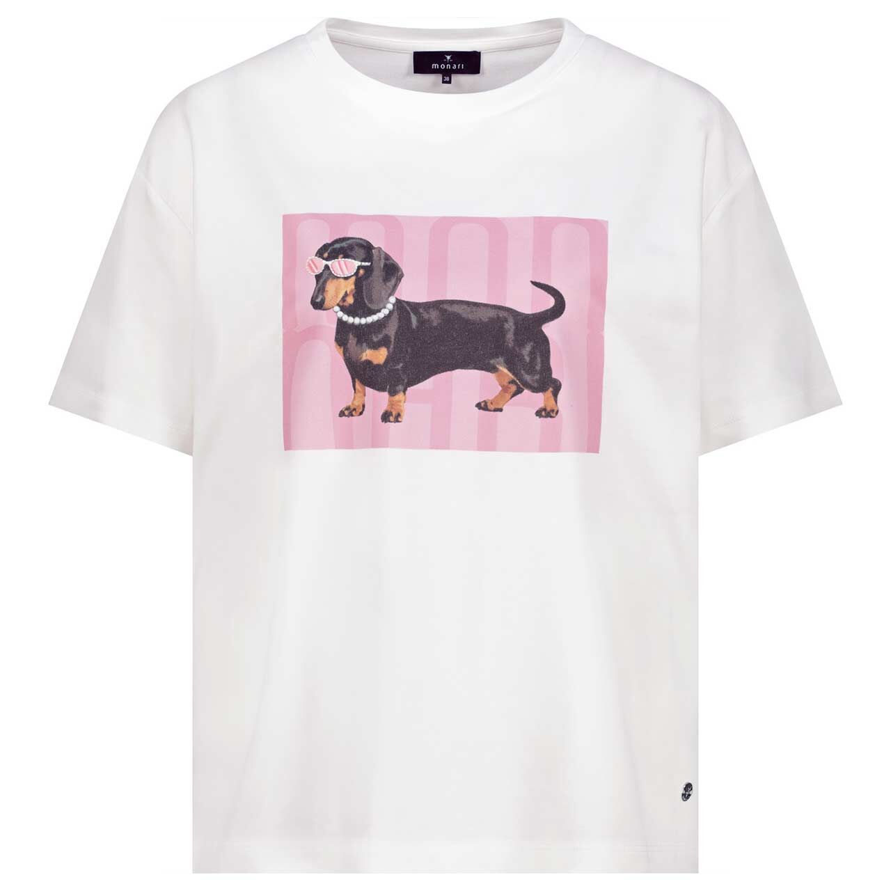 Monari Damen T-Shirt white styled dog