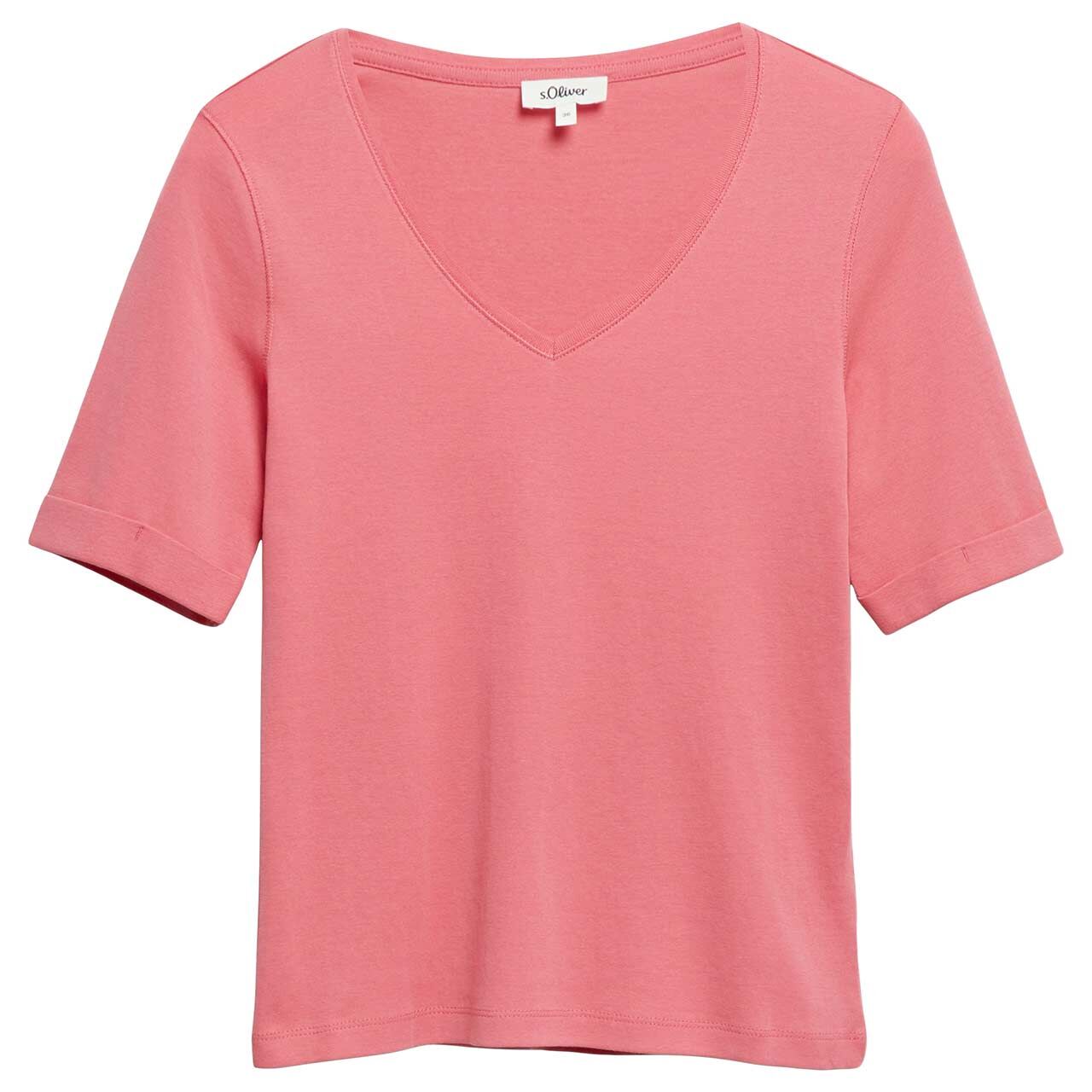 s.Oliver Damen T-Shirt soft marsala pink