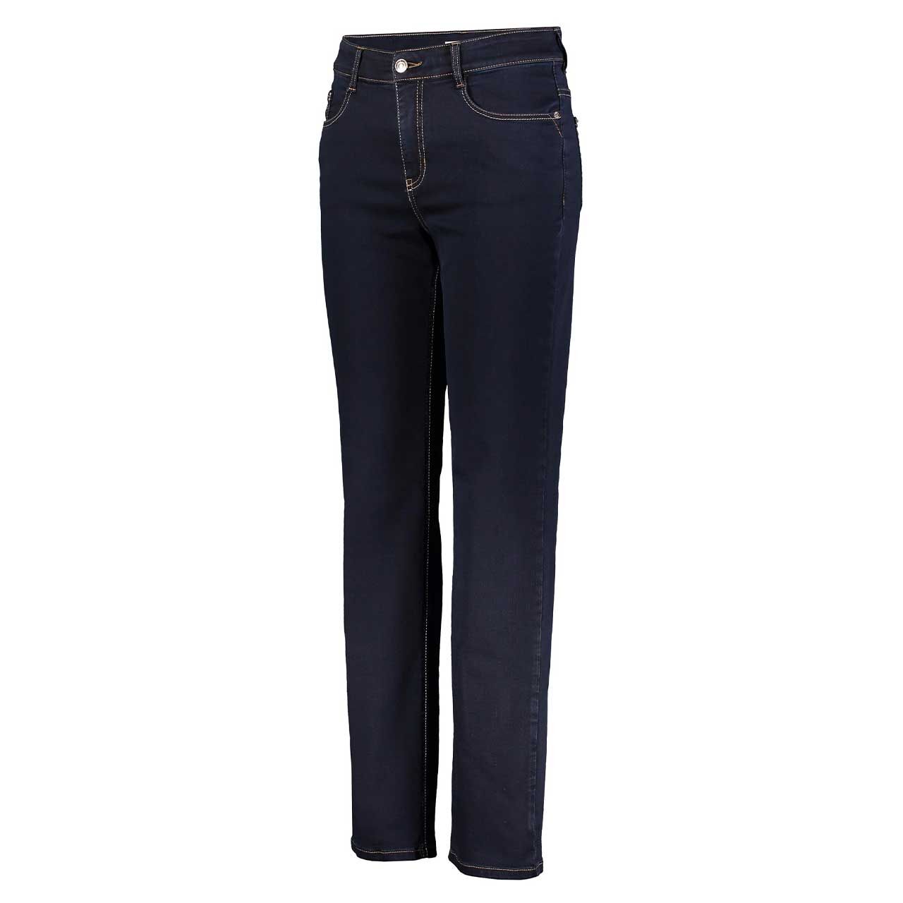 Vorderansicht der Damen Jeans Stella von MAC in Dunkelblau mit der Farbnummer D801