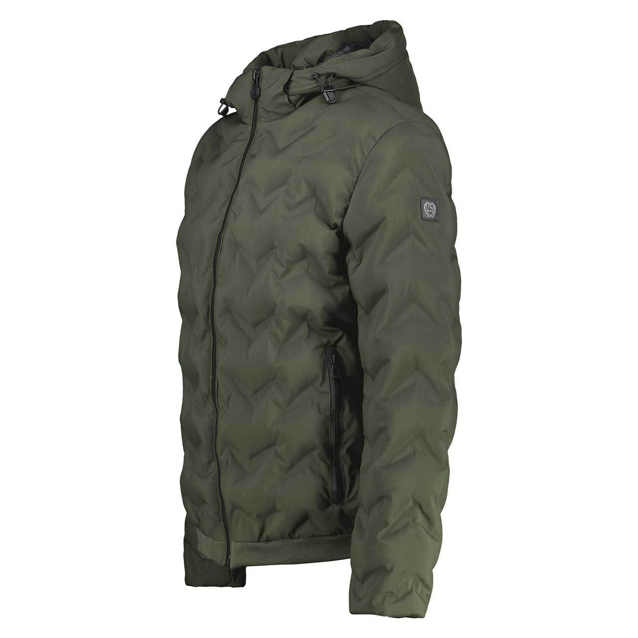 Herren Jacke von Lerros in Olivgrün, Seitenansicht