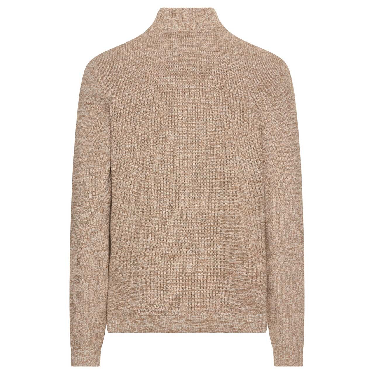 Herren Strickjacke von Camel active in der Farbe Beige meliert, Rückansicht