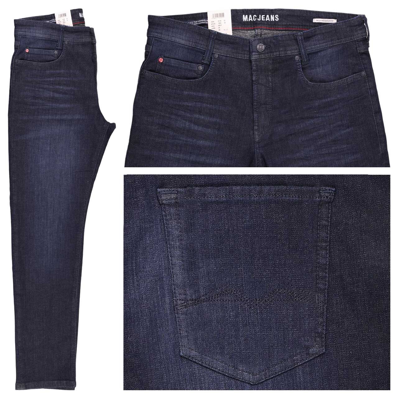 MAC Flexx Driver Jeans dark indigo used thermo denim