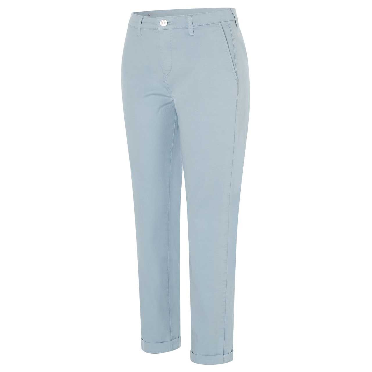 Damenhose Chino von MAC in Hellblau, Seitansicht