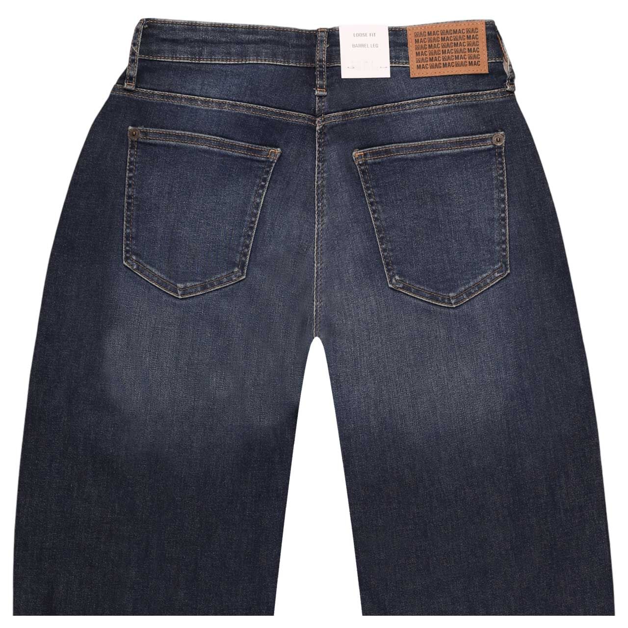 Damen 7/8 Jeans Danni von MAC in Dunkelblau angewaschen, detaillierte Rückansicht
