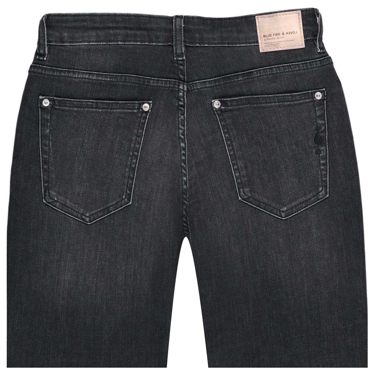 Damen 7/8 Jeans Emma von Blue Fire in Schwarz verwaschen mit der Farbnummer 4559