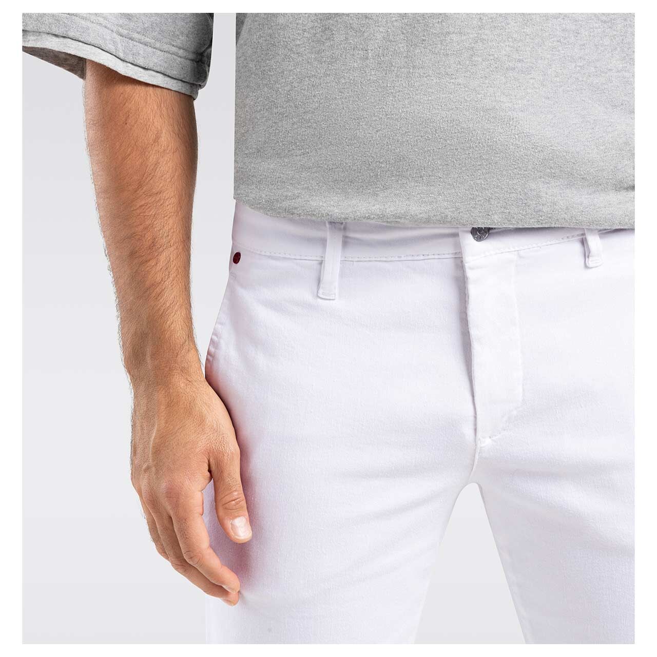 MAC Flexx Driver Pants Chino Baumwollhose white