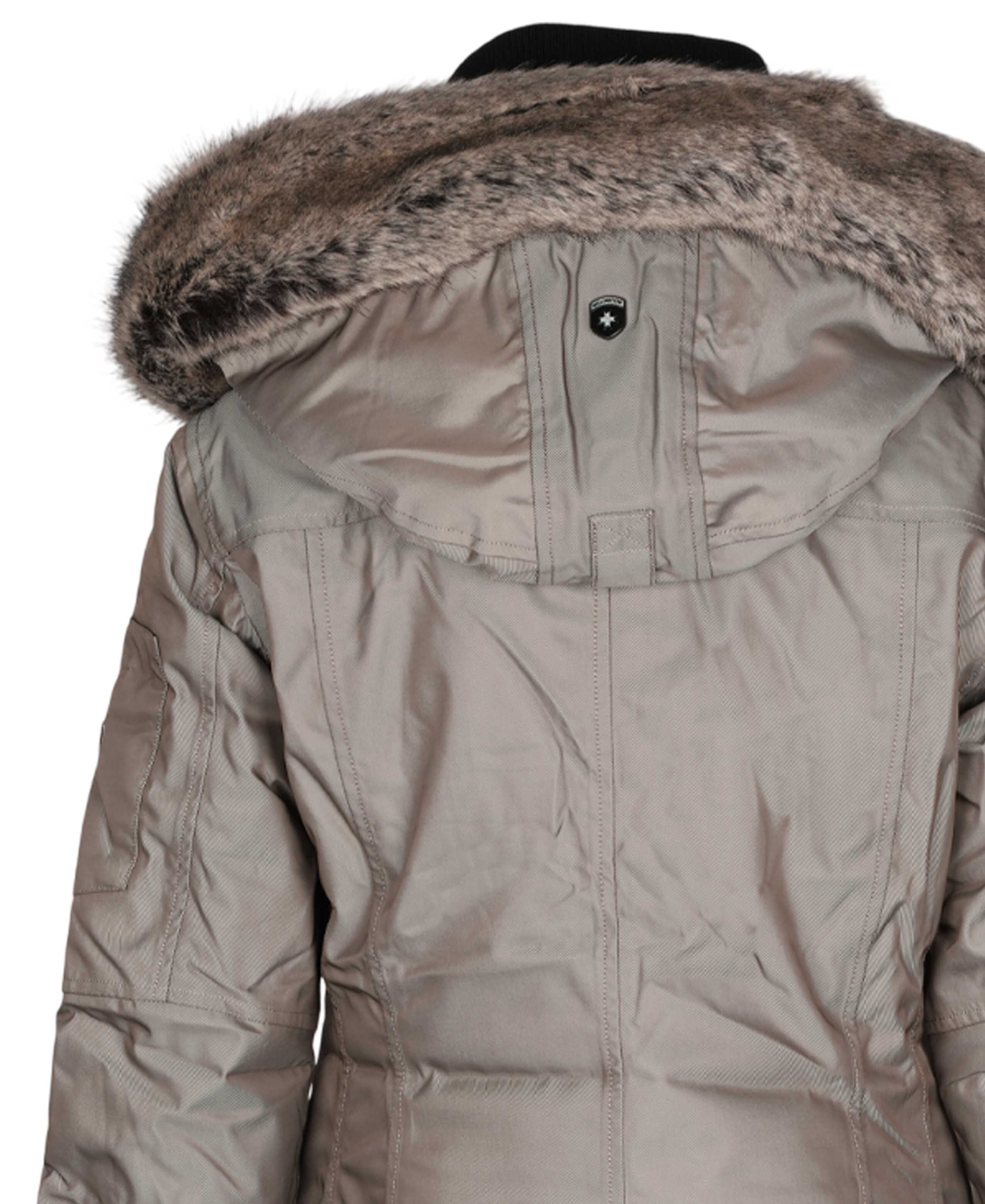 Damen Jacke Schneezauber von Wellensteyn in Beige-Grau, detaillierte Rückansicht