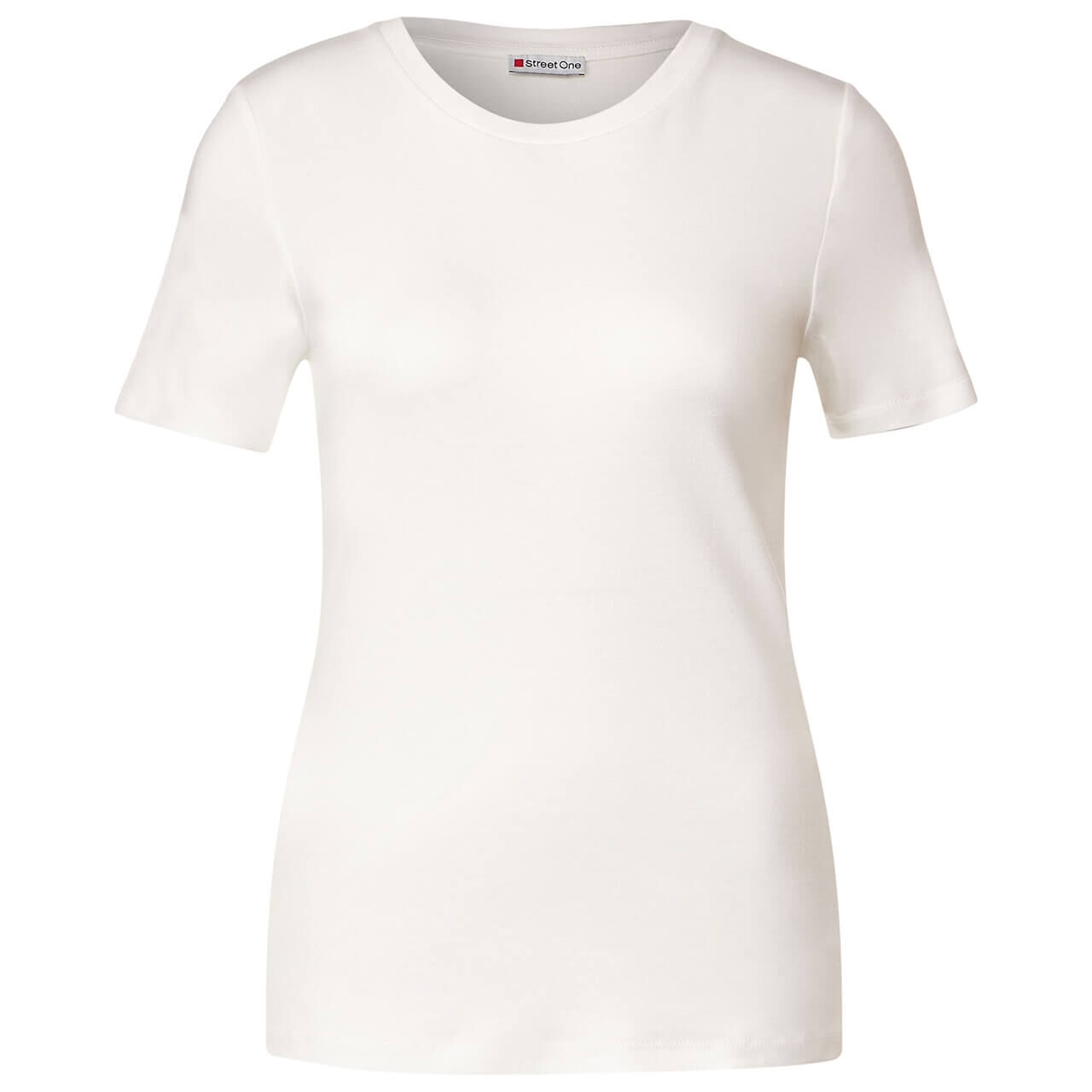 Street One Basic Interlock T-Shirt off white