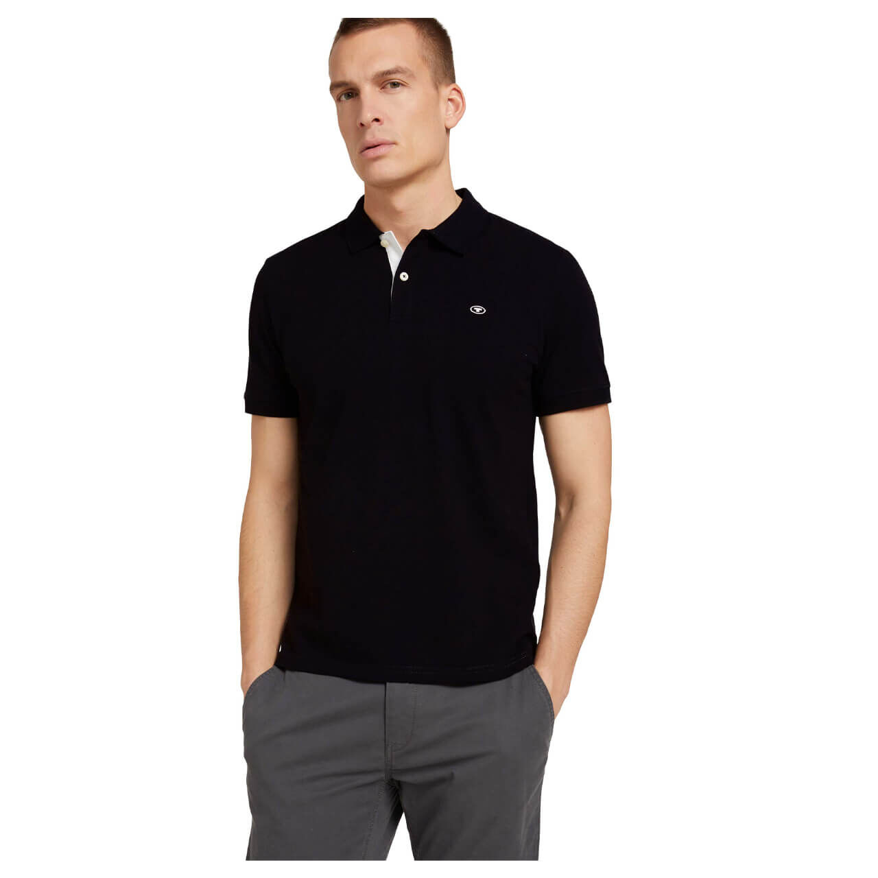 Tom Tailor Poloshirt für Herren in Schwarz, FarbNr.: 29999