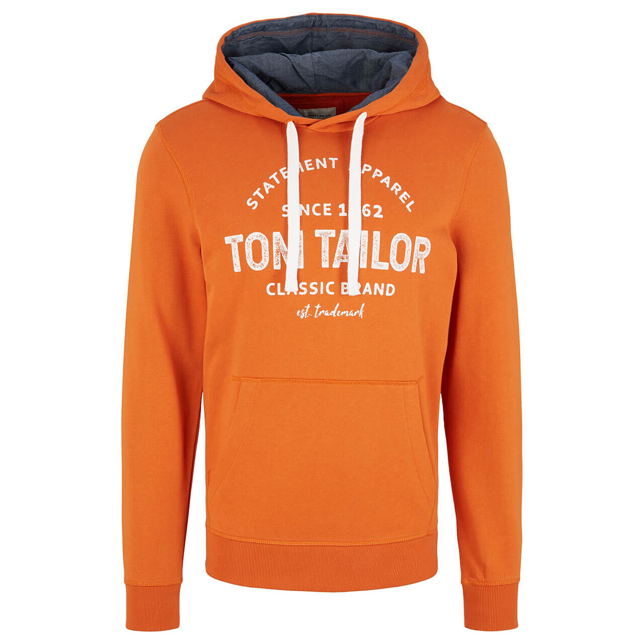 Tom Tailor Herren Hoodie Sweatshirt gold flame orange