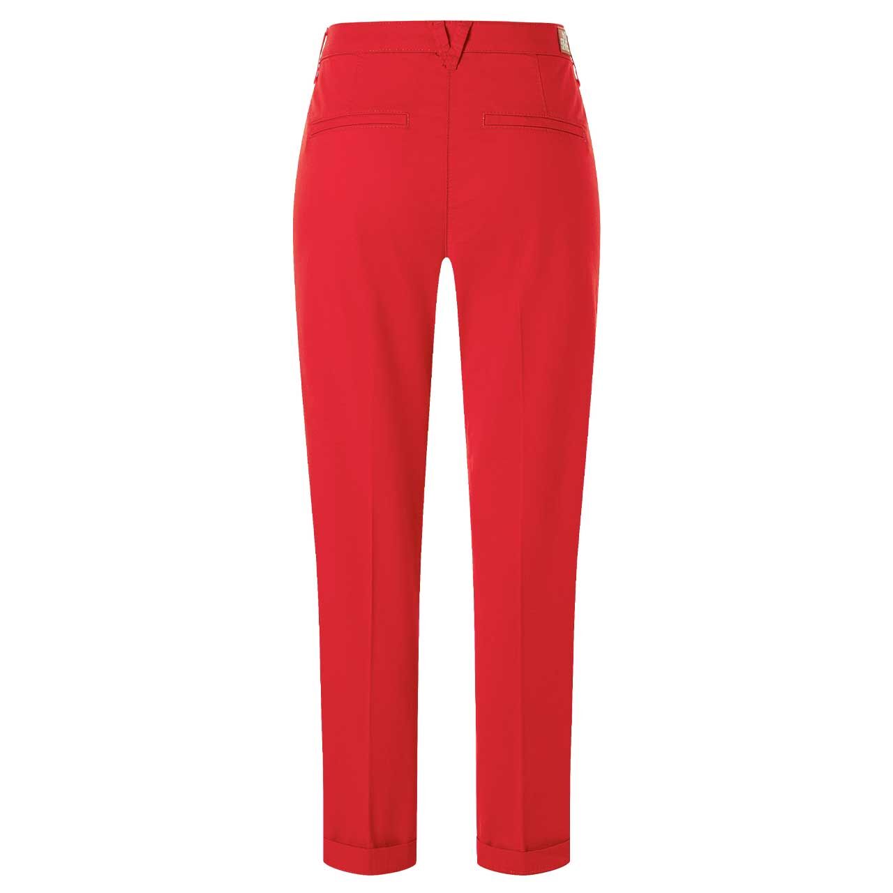 Damen 7/8 Baumwollhose Chino von MAC in Rot, Rückansicht