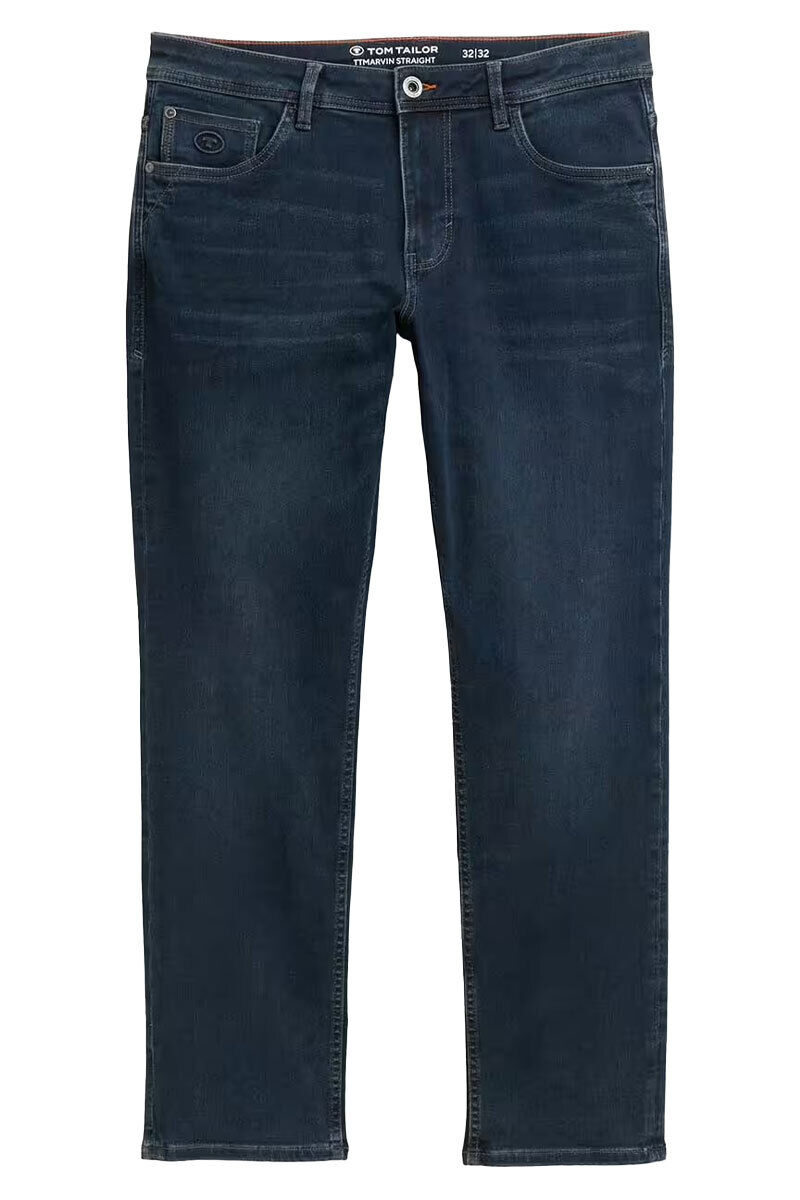Vorderansicht der Tom Tailor Marvin Herrenjeans in Blau