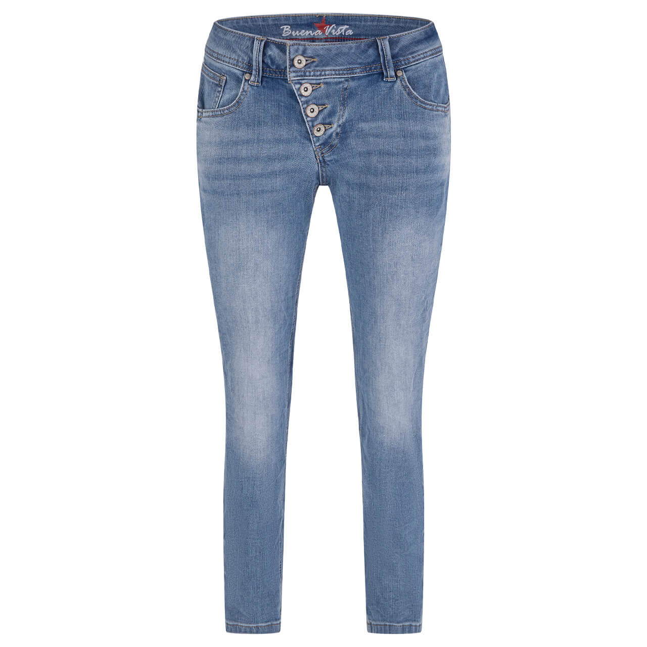 Buena Vista Jeans Malibu 7/8 Straight Stretch Denim cobalt denim