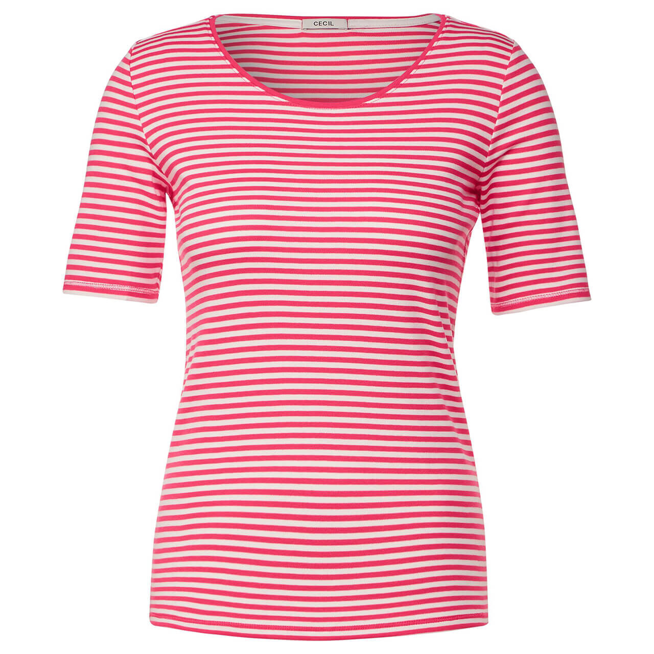 Cecil Lena T-Shirt strawberry red stripes
