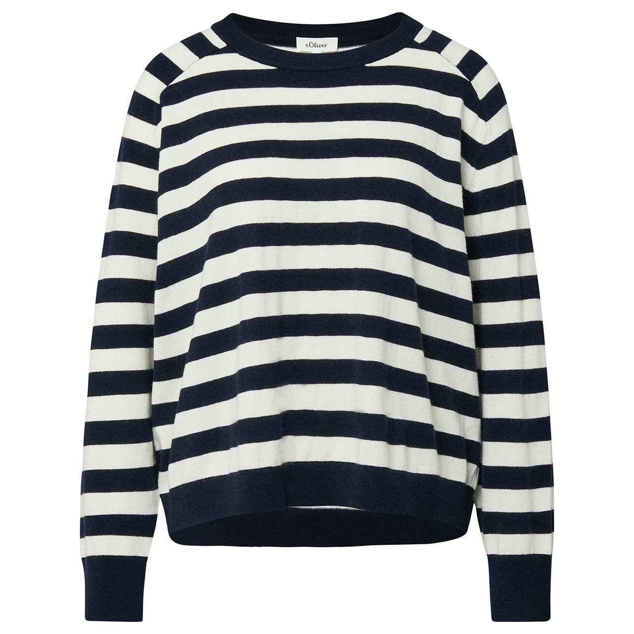 s.Oliver Damen Pullover navy stripes