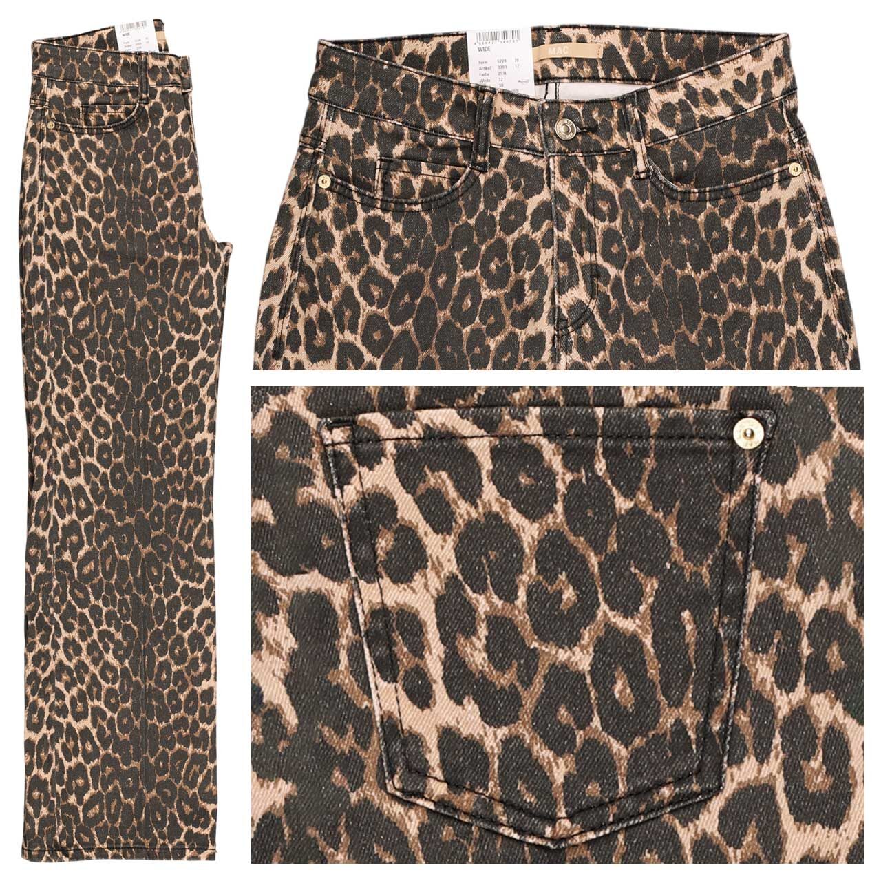 MAC Wide Jeans light cognac leo