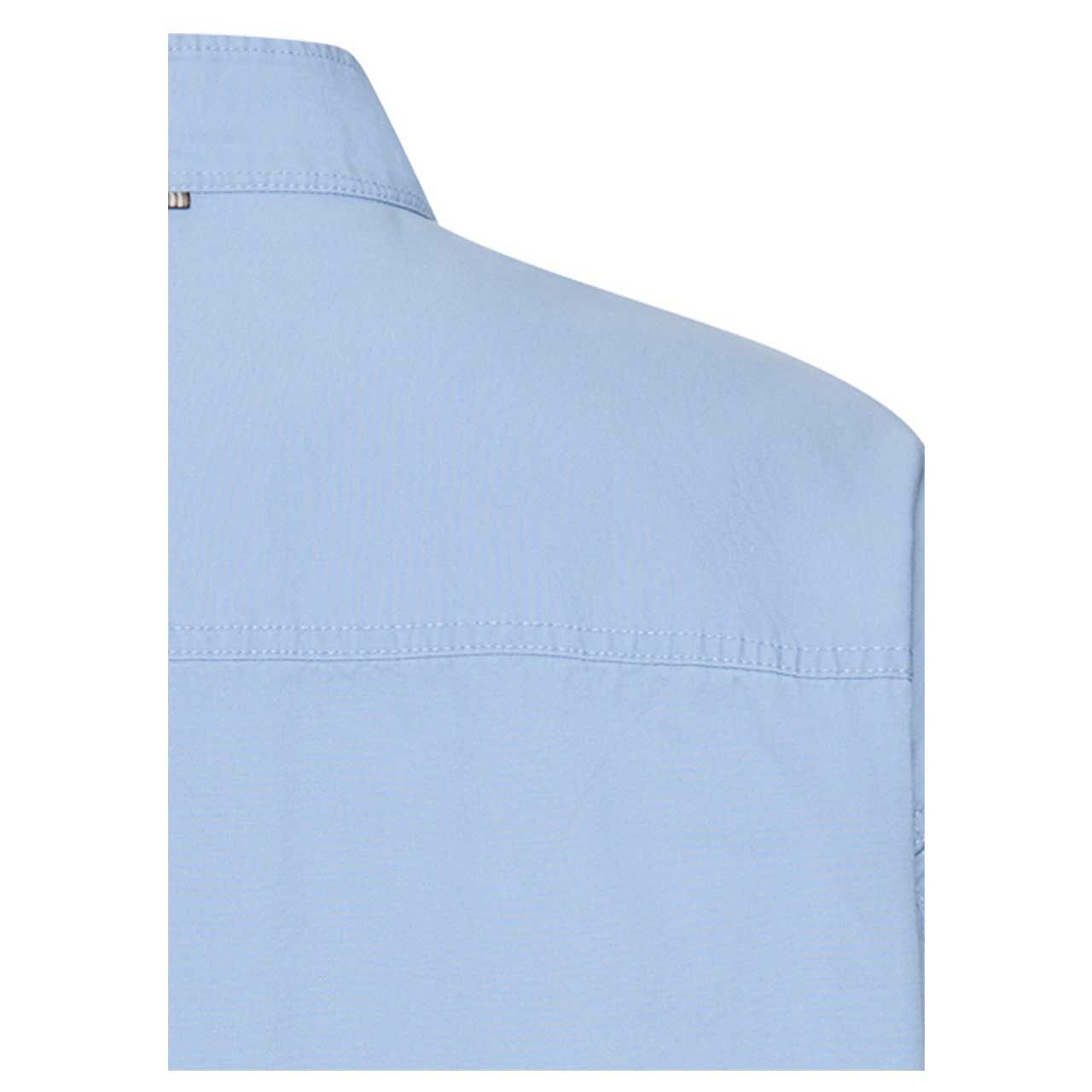 Damen Langarm Bluse von Camel active in Blau, detaillierte Rückansicht