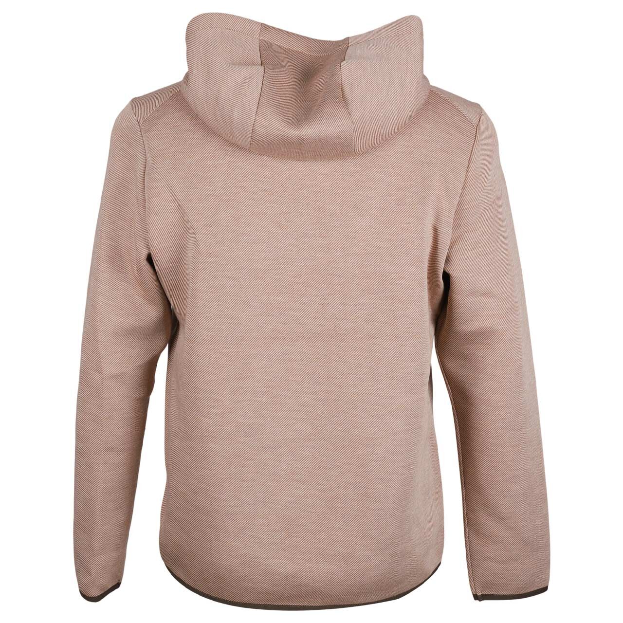 Herren Hoodie Sweatshirt von Wellensteyn in Hellbraun meliert, Rückansicht