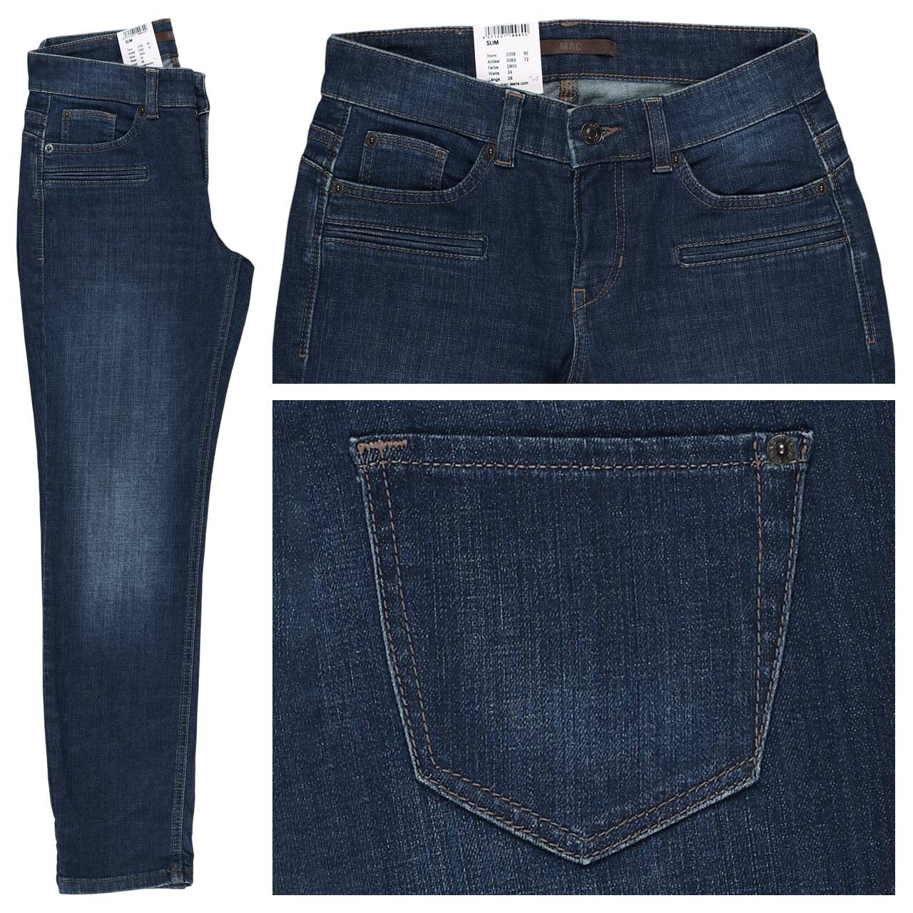 MAC Slim Jeans night sky used wash