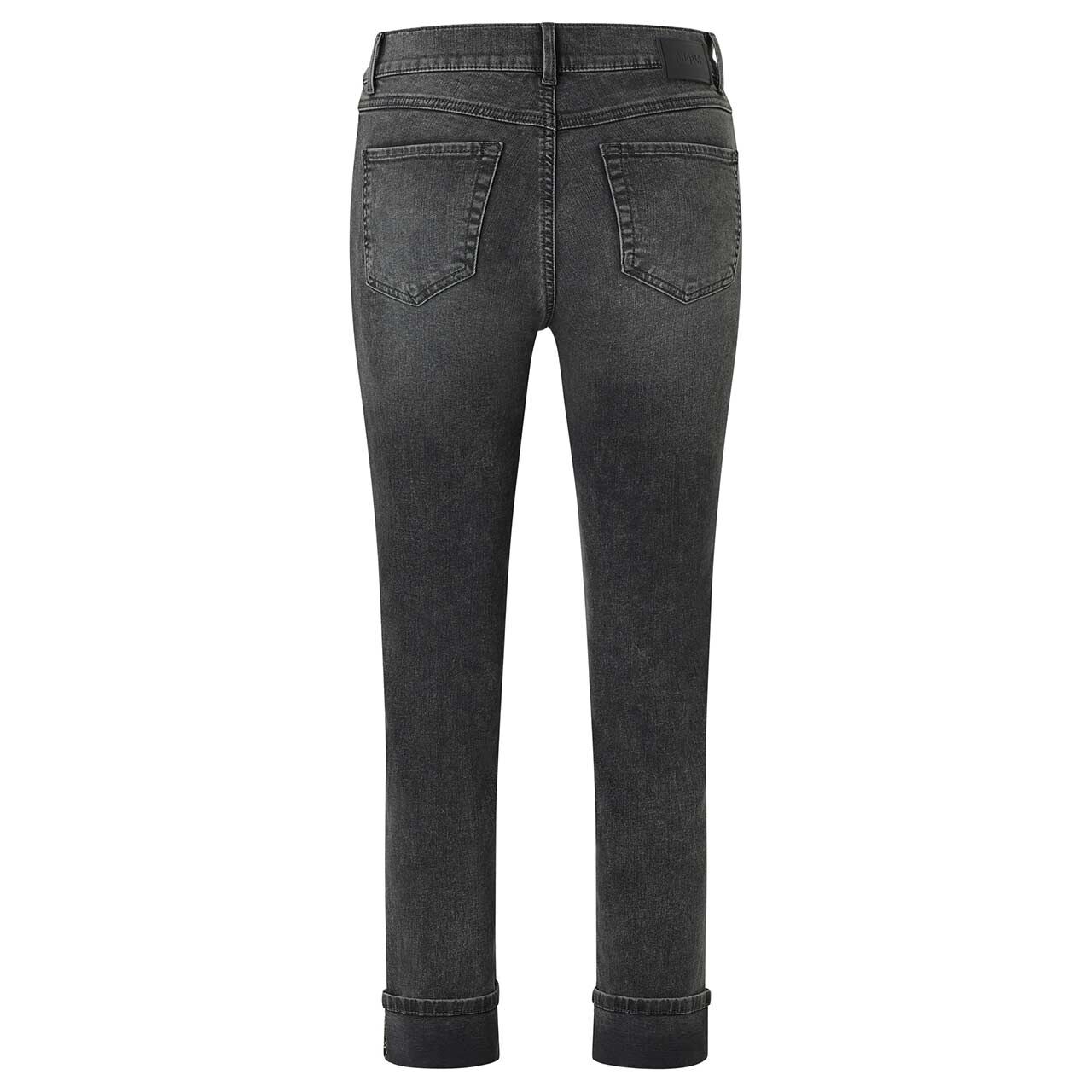 Damen 7/8 Jeans Cici Crop Glam von Angels in Grau verwaschen mit Strass, Rückansicht