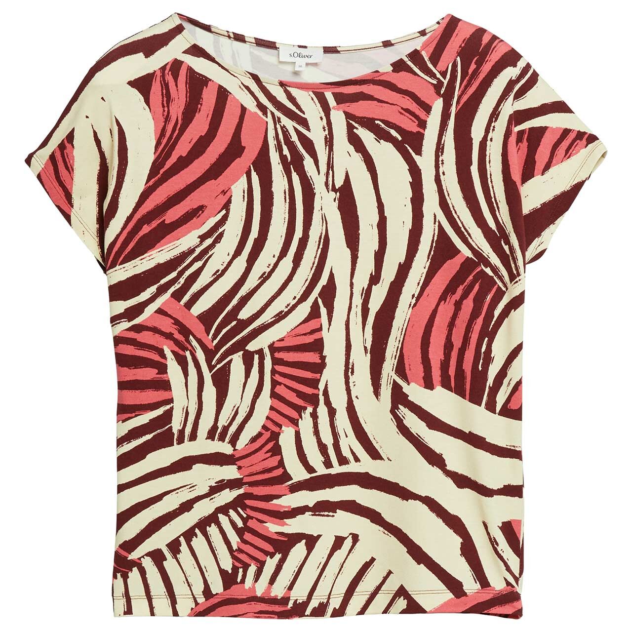s.Oliver Damen T-Shirt marsala pink
