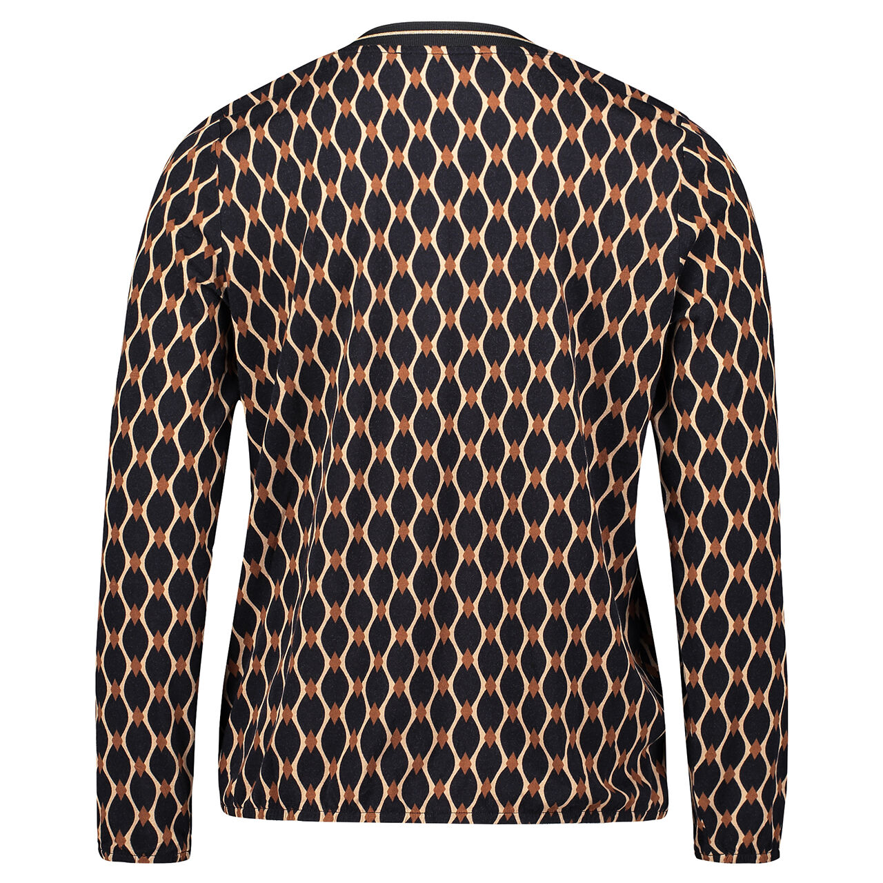 Damen Langarm Shirt von Betty Barclay in Schwarz mit Print, Rückansicht