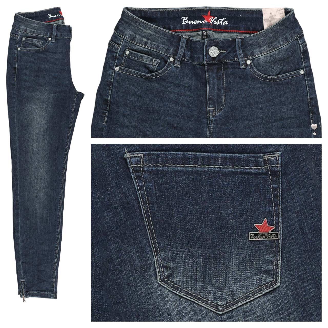 Buena Vista Italy V 7/8 Stretch Denim Jeans denim wash 