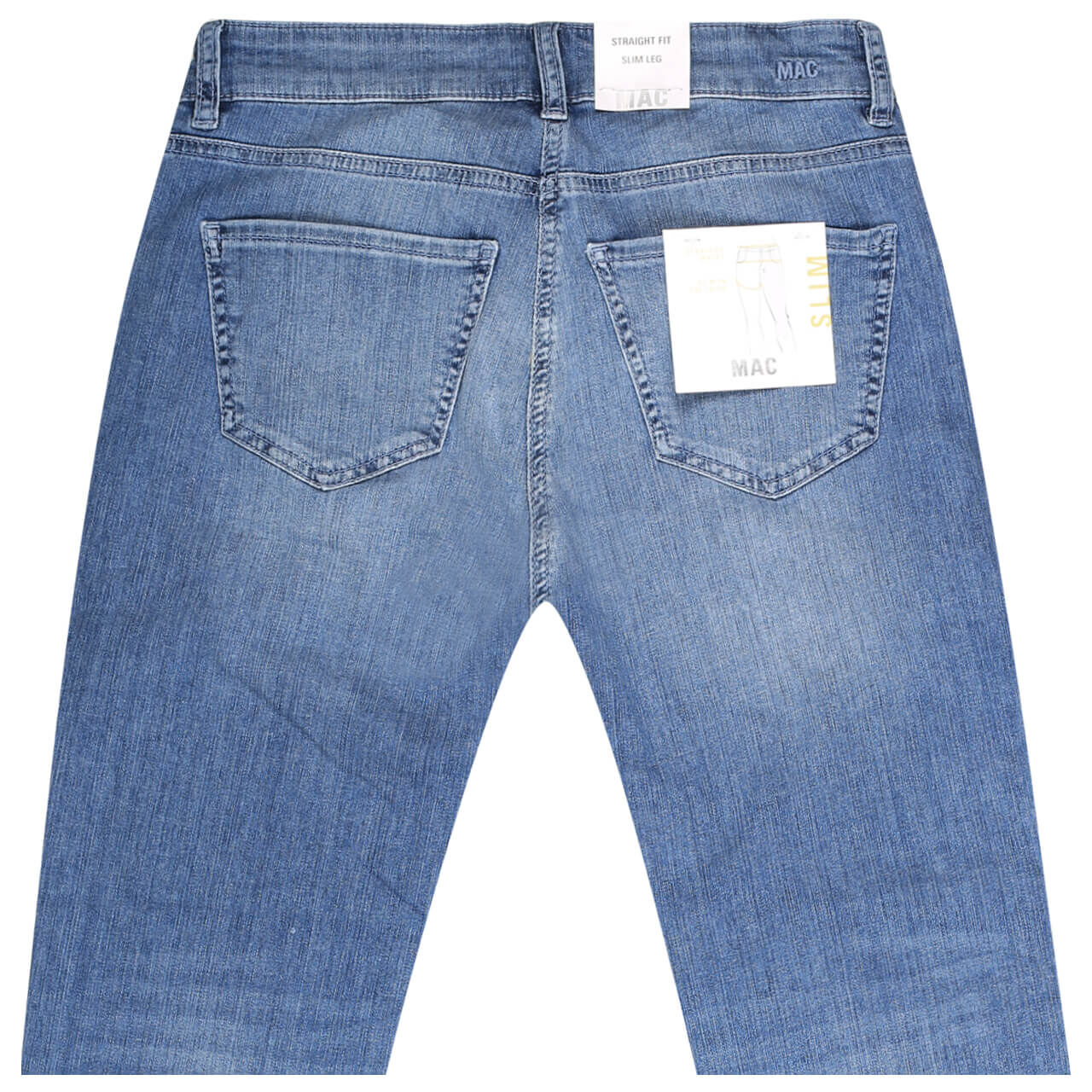 MAC Jeans Slim 7/8 für Damen in Hellblau angewaschen, FarbNr.: D531