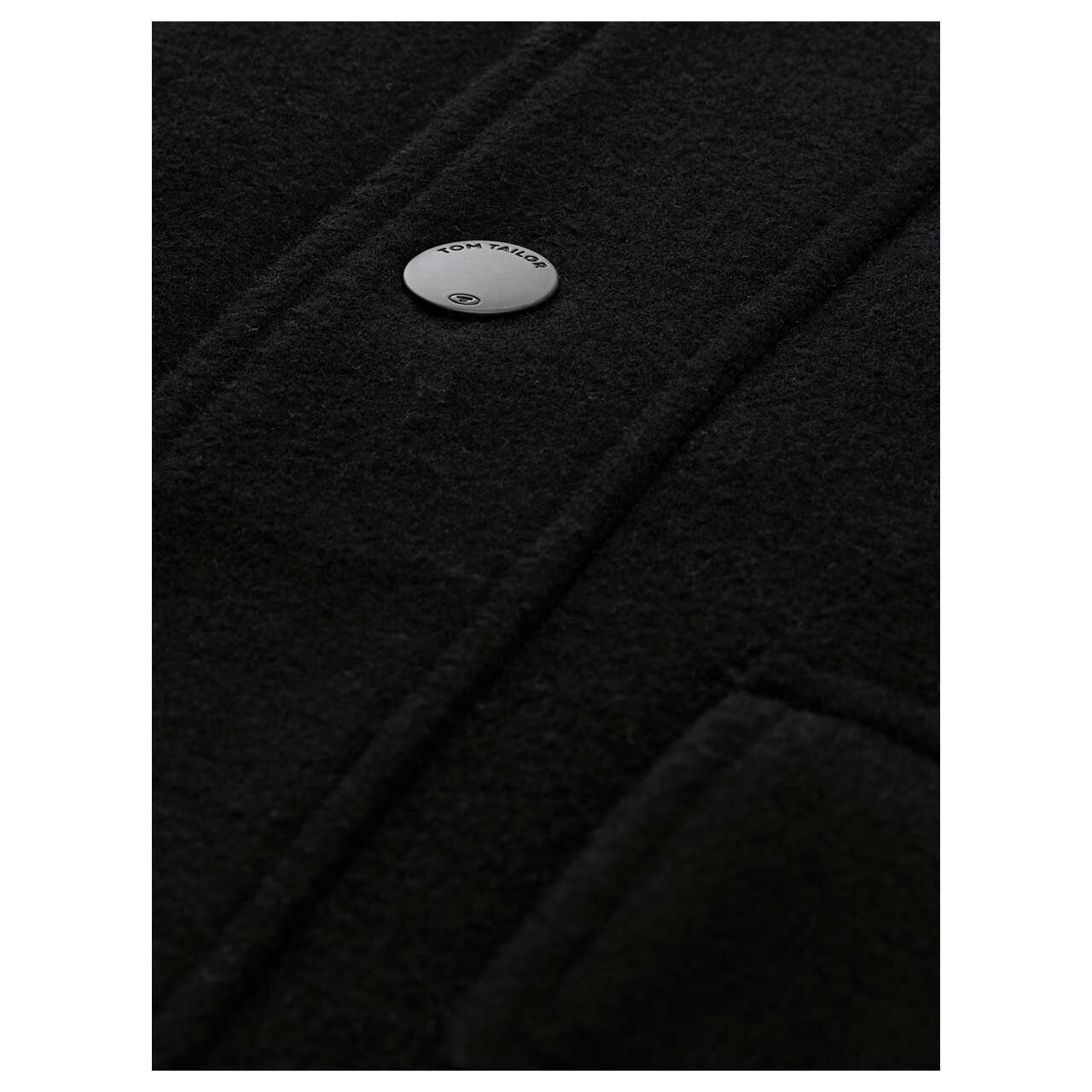 Tom Tailor Herren Mantel Wool Coat 2 in 1 black