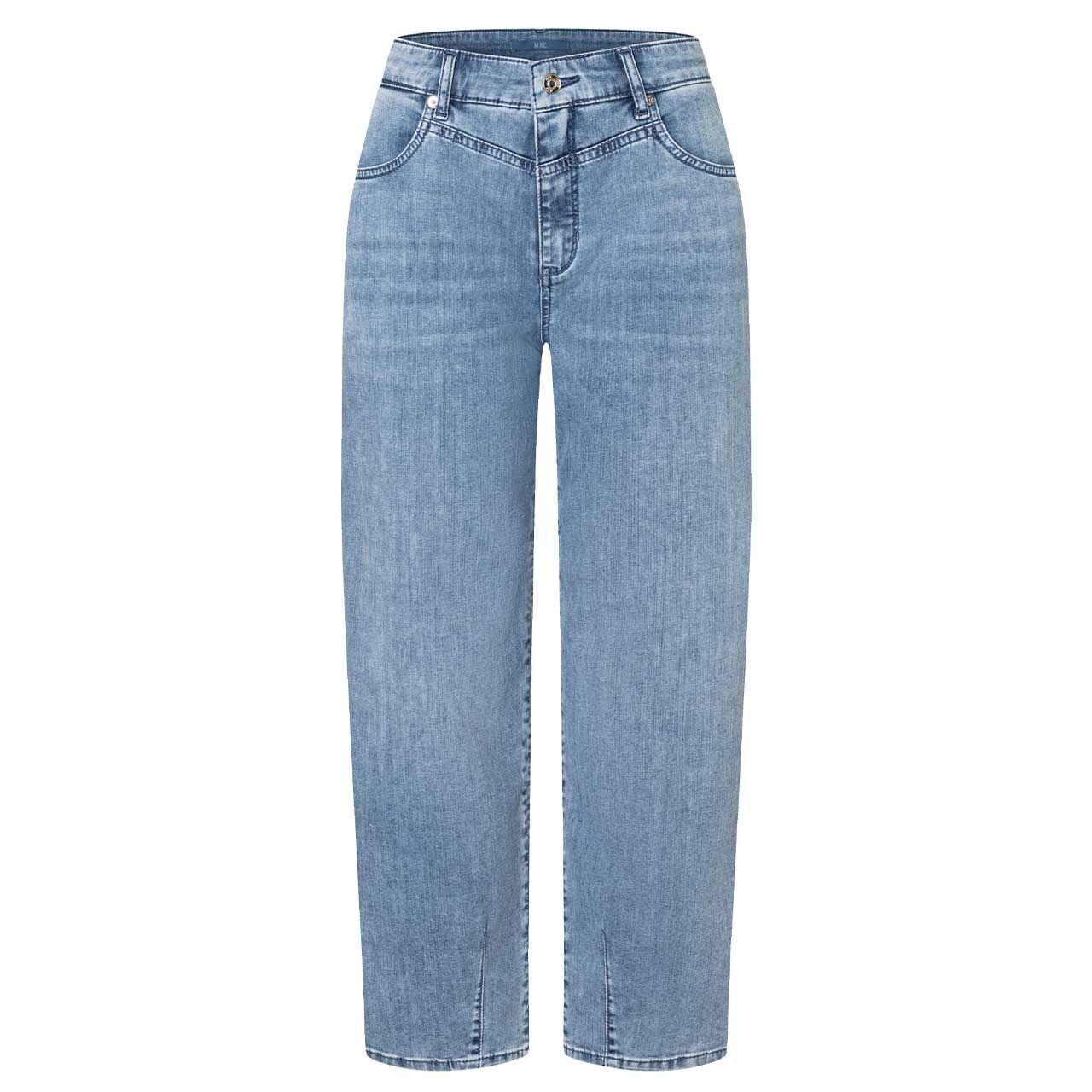 Damen 7/8 Jeans Bobbie von MAC in Blau verwaschen, Vorderansicht