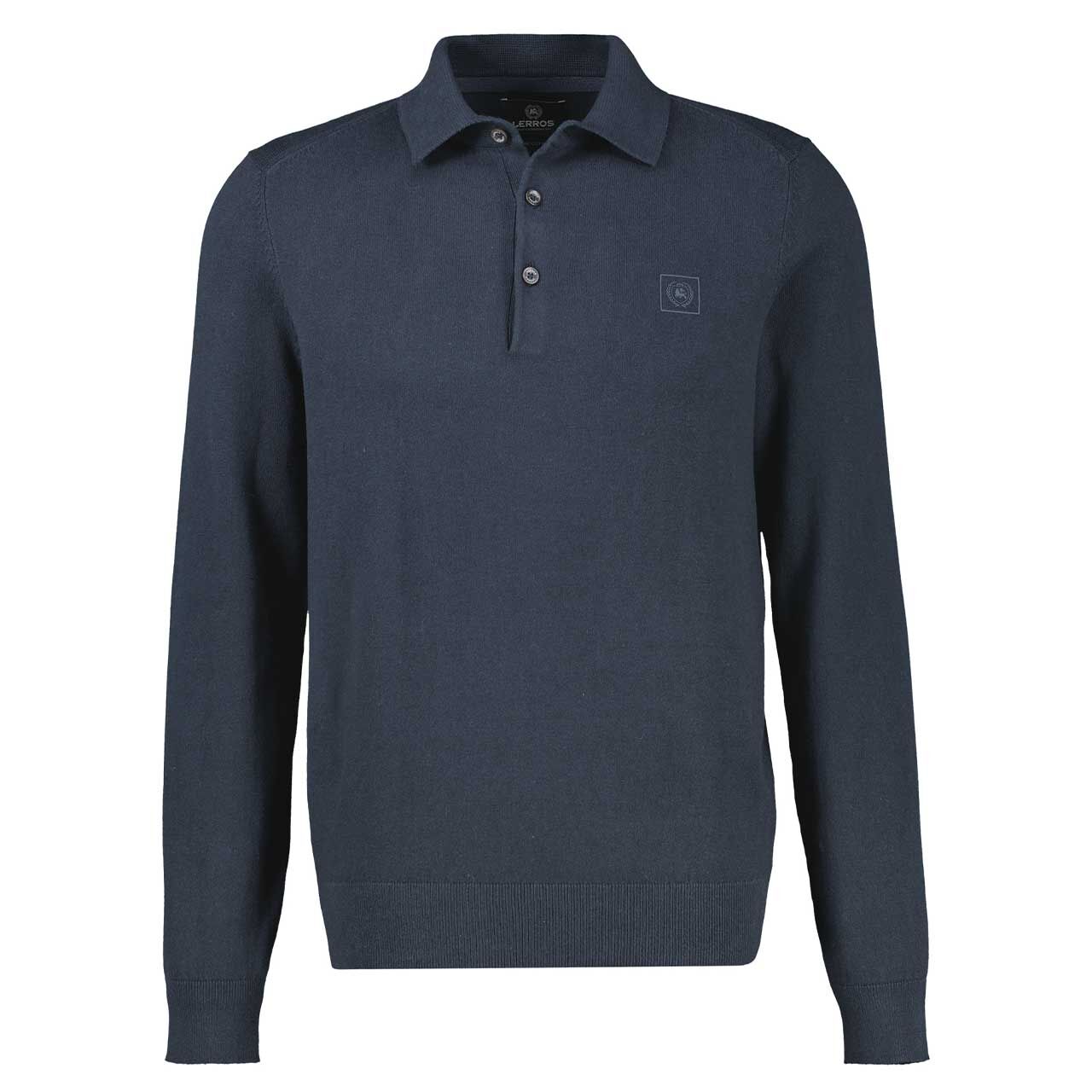 Lerros Herren Polo Pullover Knit classic navy