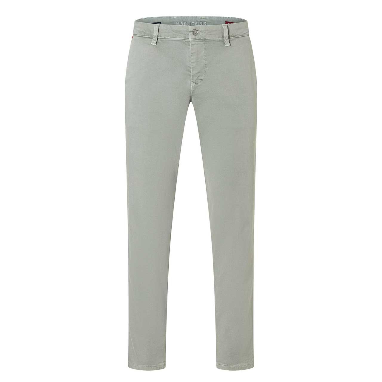 Herren Chino Baumwollhose Flexx Driver Pants von MAC in Pastellgrün, Vorderansicht