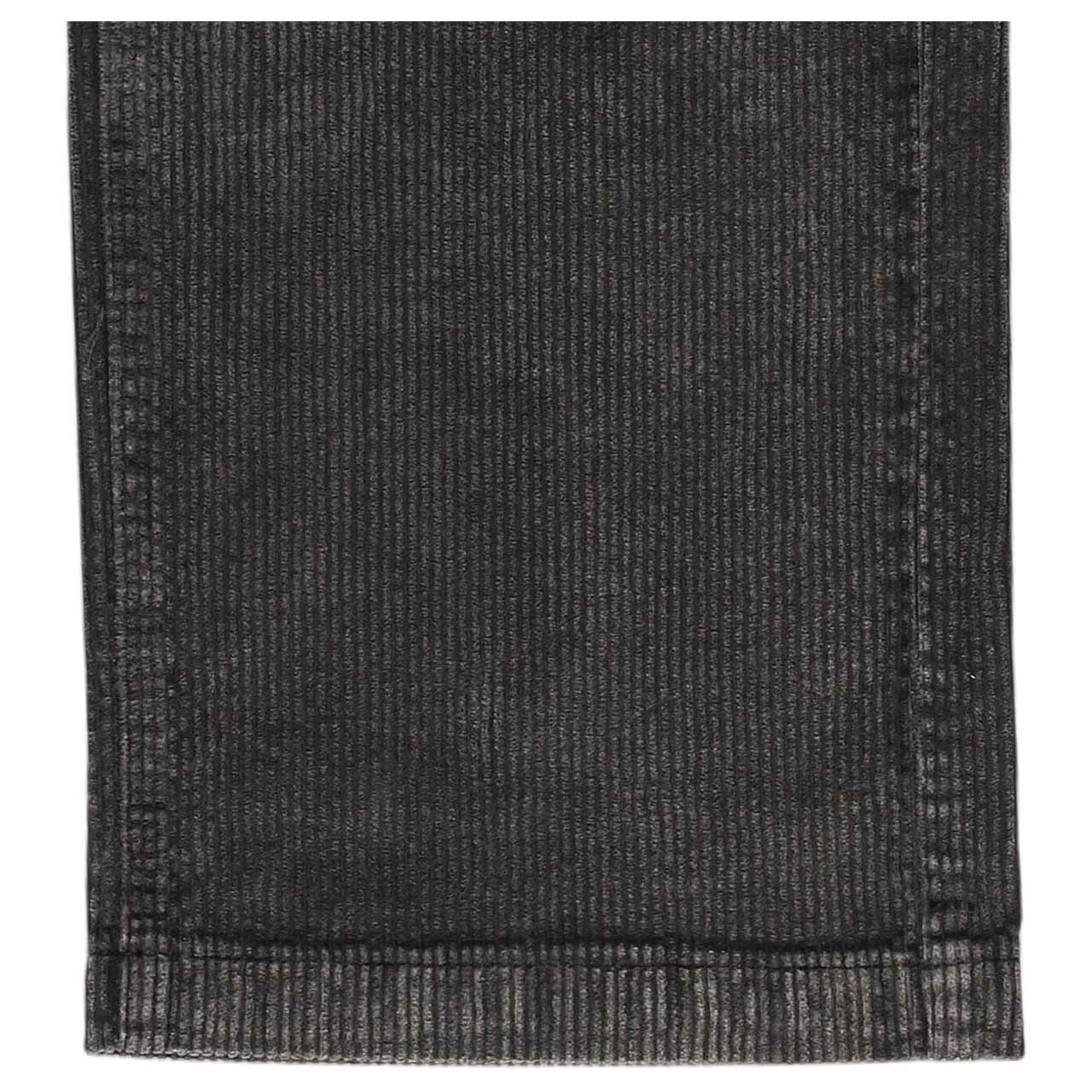 Stretch Damen Cordhose Straight Pants Corduroy von Buena Vista in Dunkelgrau, Detailansicht Saum