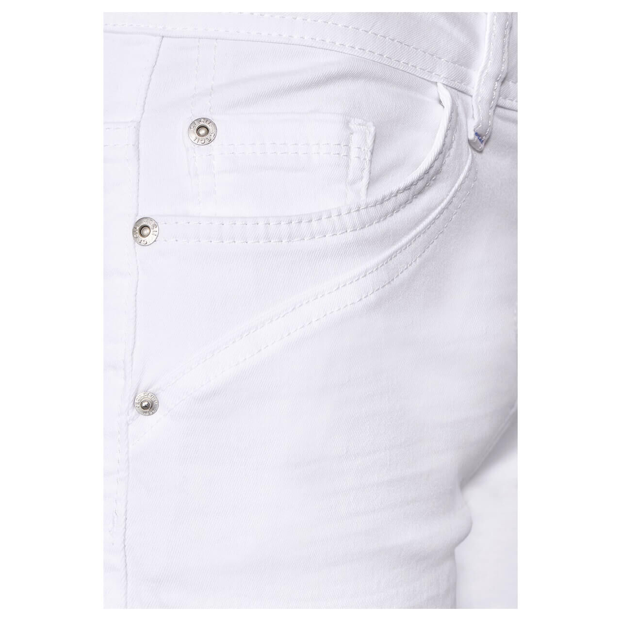 Cecil Scarlett Jeans Shorts clean white