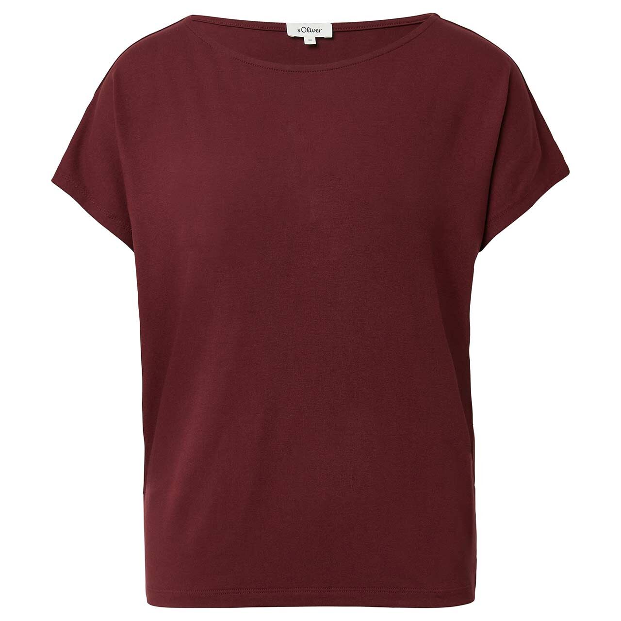 s.Oliver Damen T-Shirt classic dark merlot