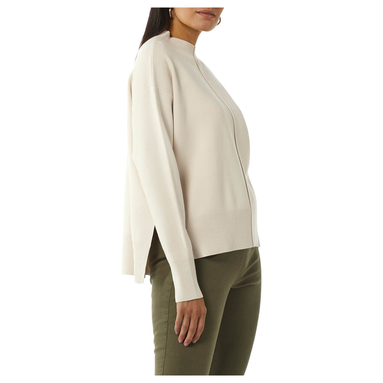 Comma Damen Pullover light creme