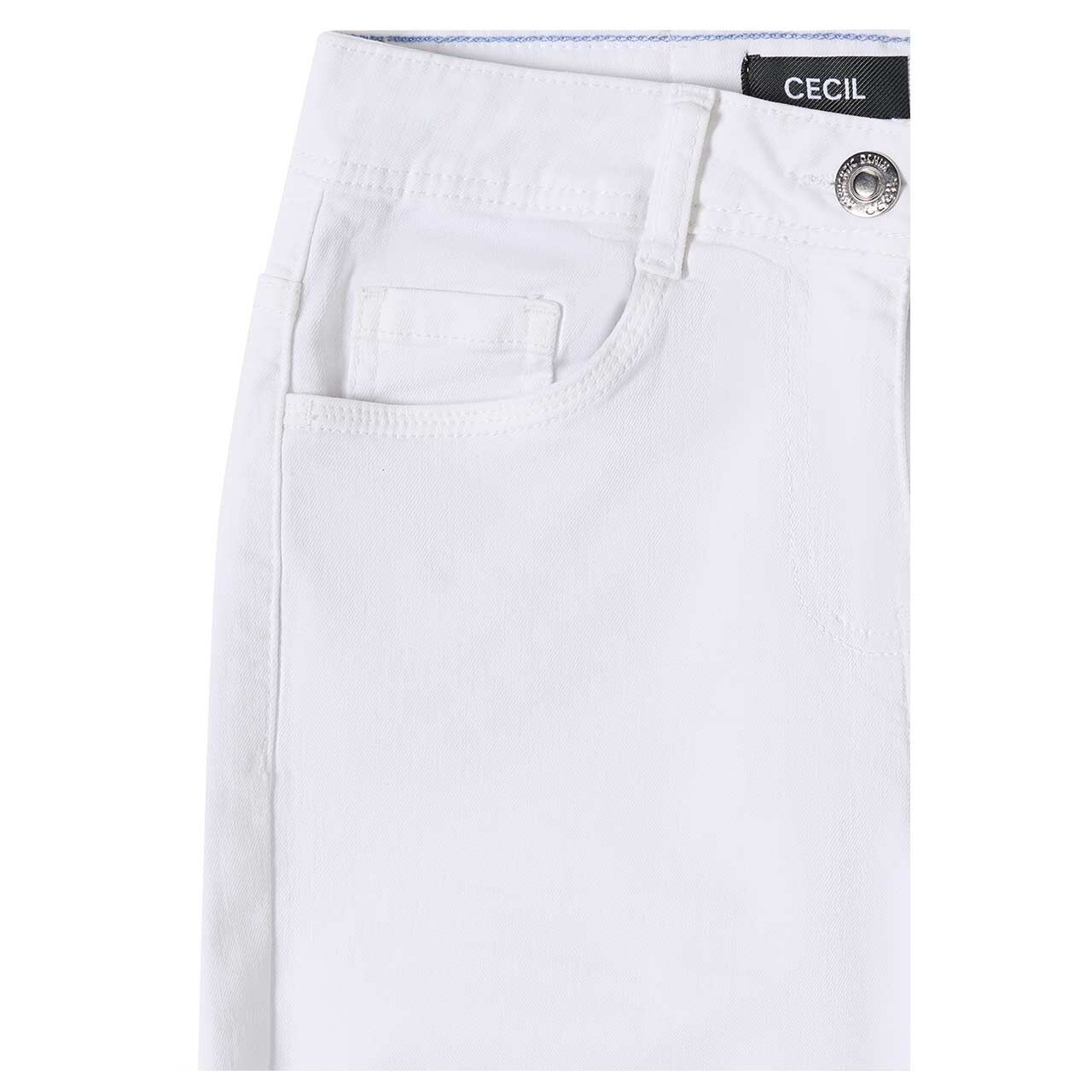 Cecil Toronto 3/4 Jeans white