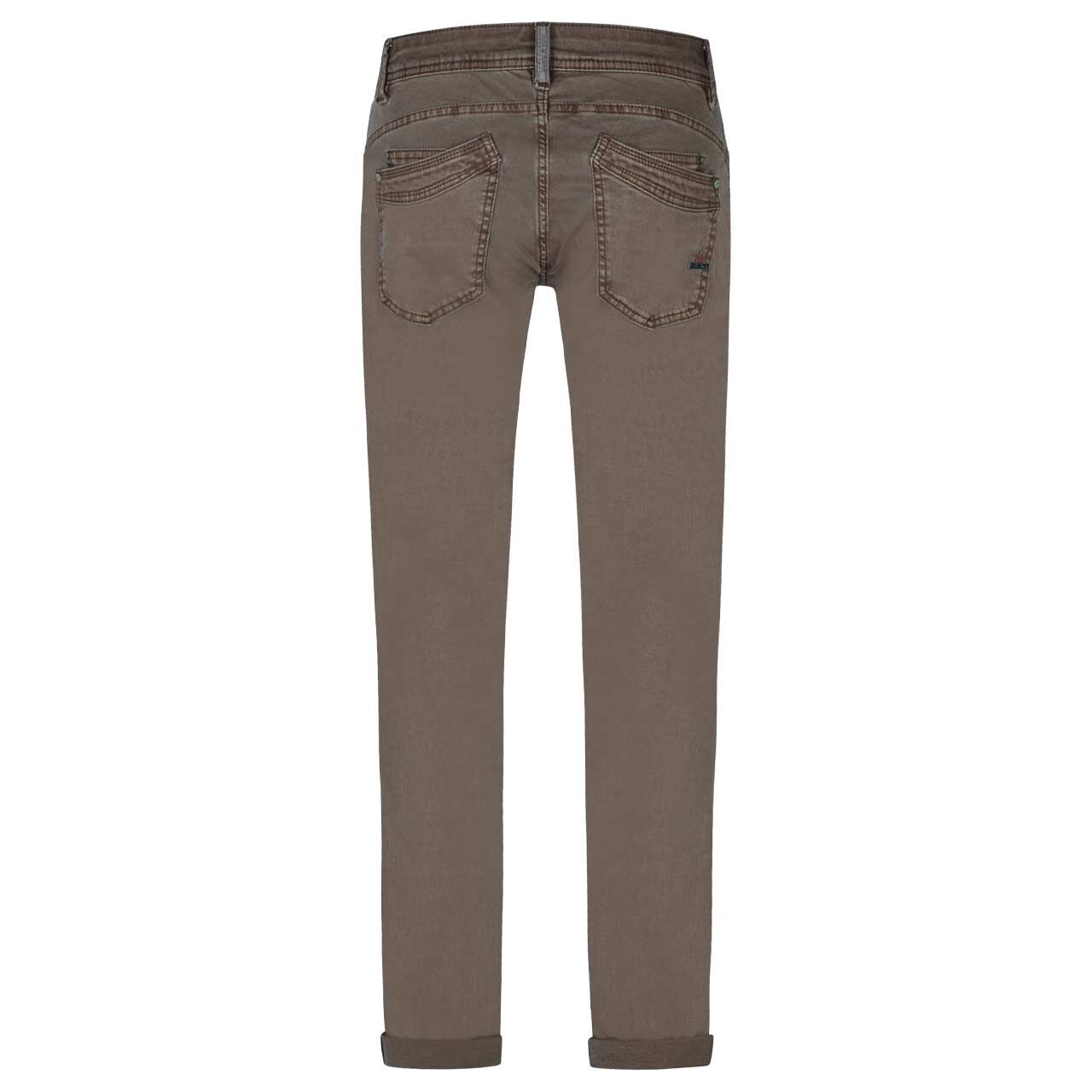 Damen Baumwollhose Malibu Stretch Twill von Buena Vista in Braun, Rückansicht