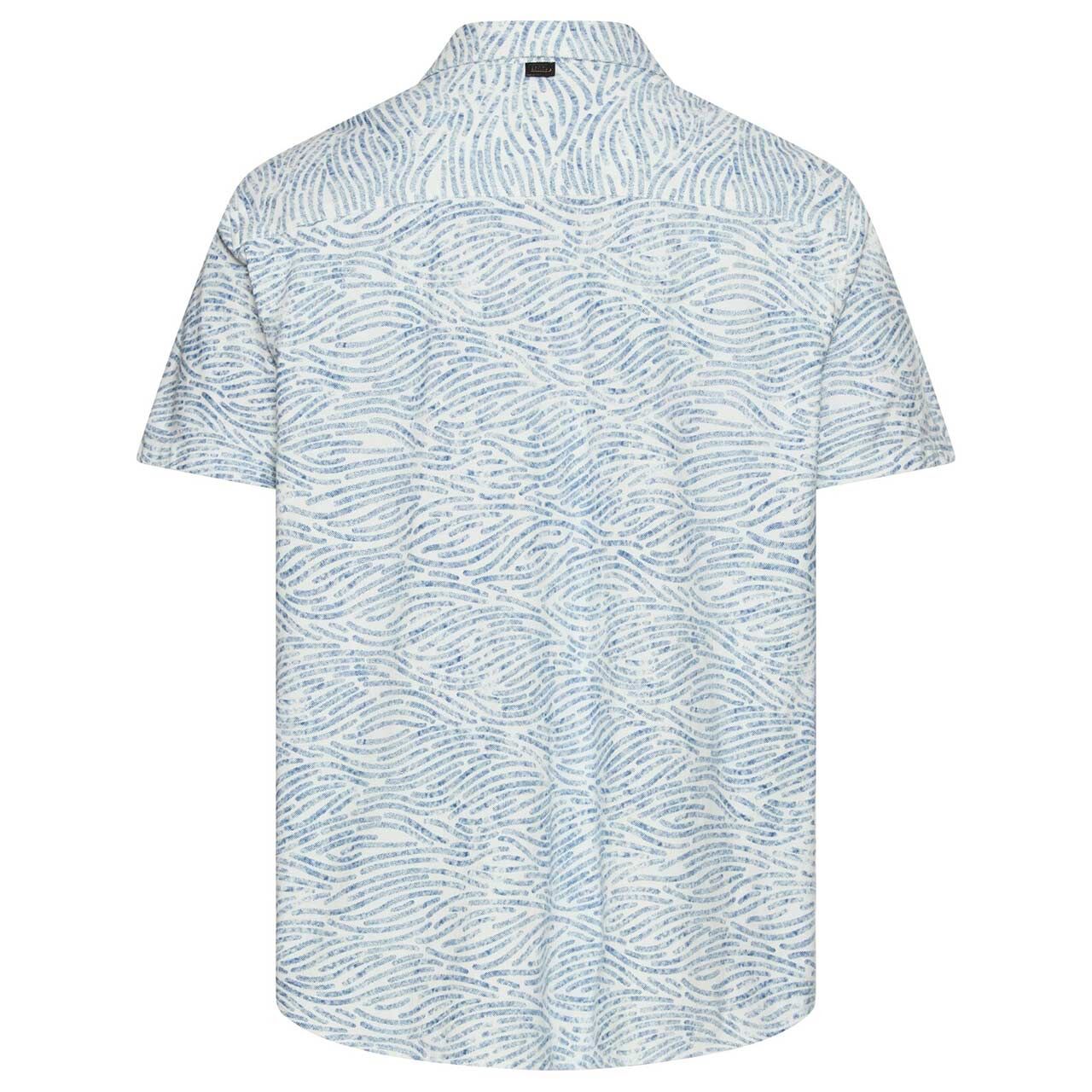 Herren 1/2 Arm Hemd von Camel active in Blau mit Print, Rückansicht