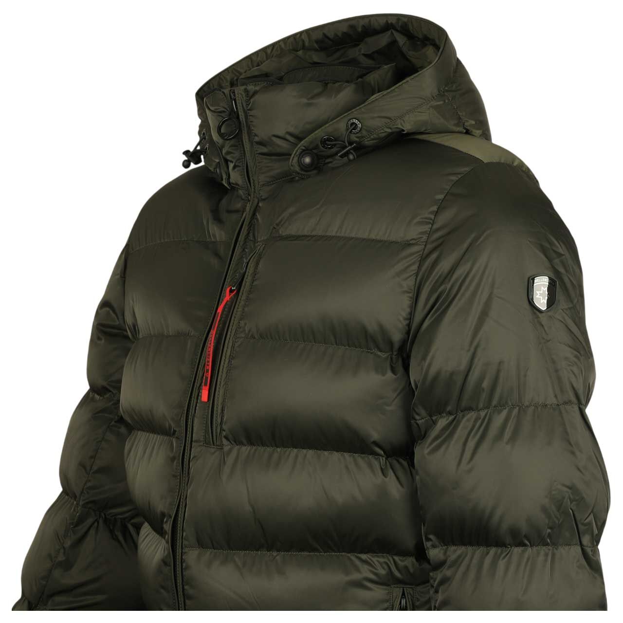 Herren Jacke Blackbird Men Short von Wellensteyn in Dunkelgrün, detaillierte Seitenansicht