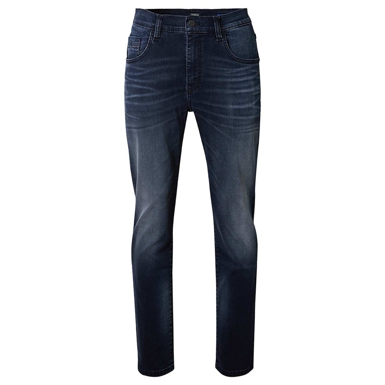 Herren Jeans Rando Megaflex von Pioneer in Dunkelblau angewaschen, Vorderansicht