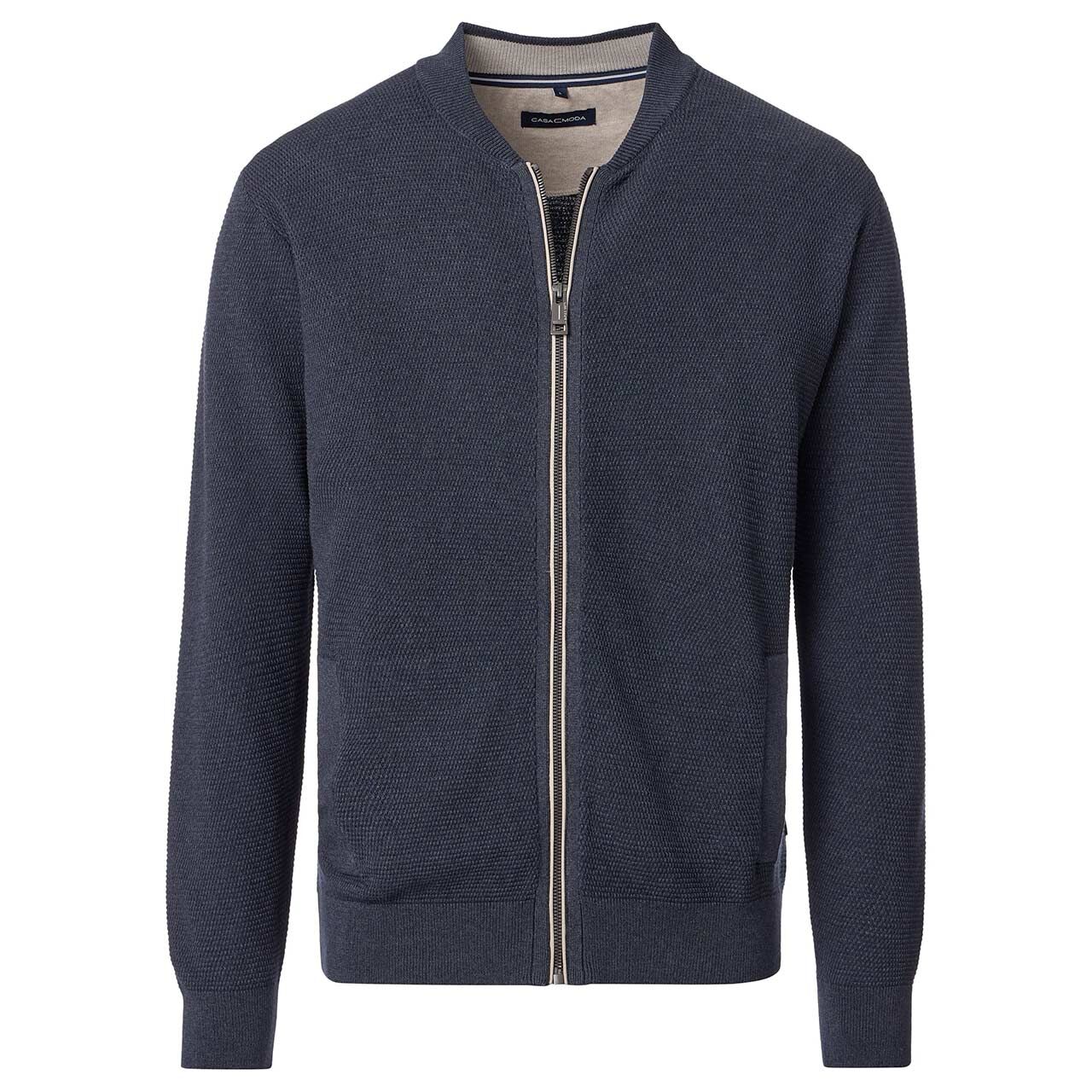 Casa Moda Herren Strickjacke dark blue melange