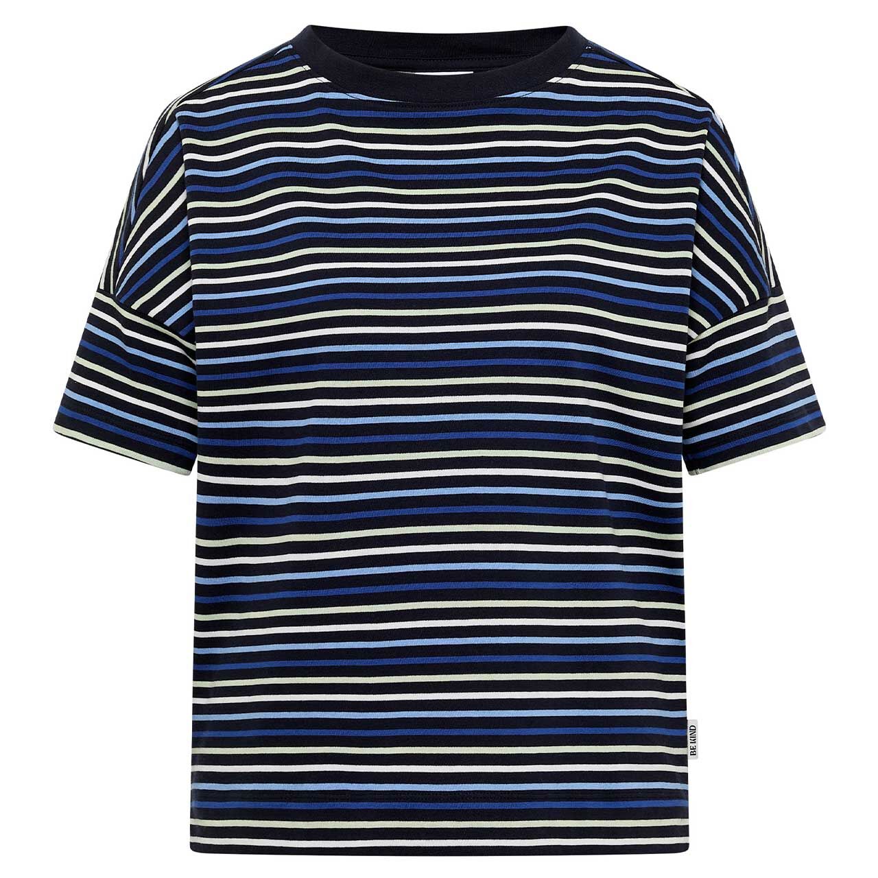 Cecil Damen T-Shirt Multi Striped urban dark blue