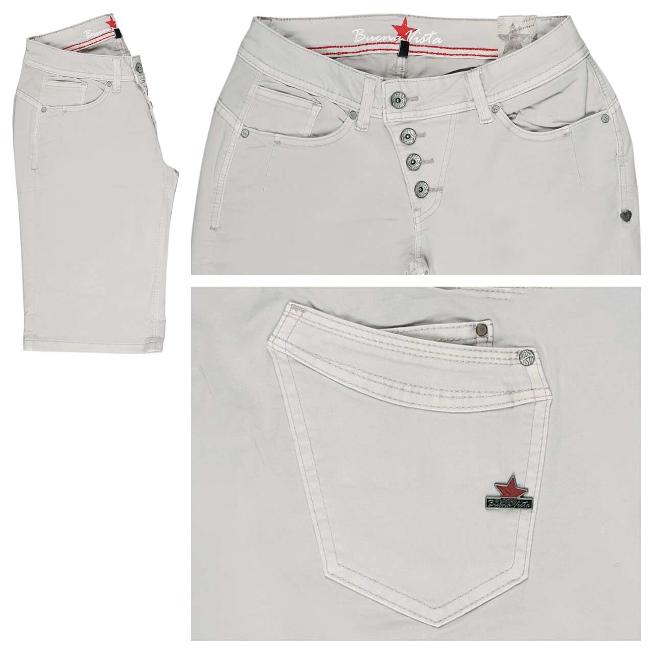 Buena Vista Malibu-Short Summer Twill Baumwollhose kreide