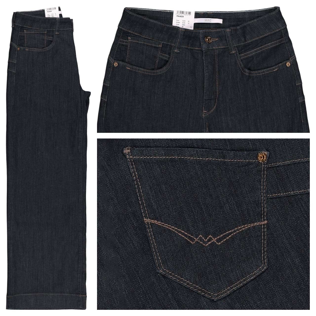 MAC Palazzo Jeans fashion rinsed