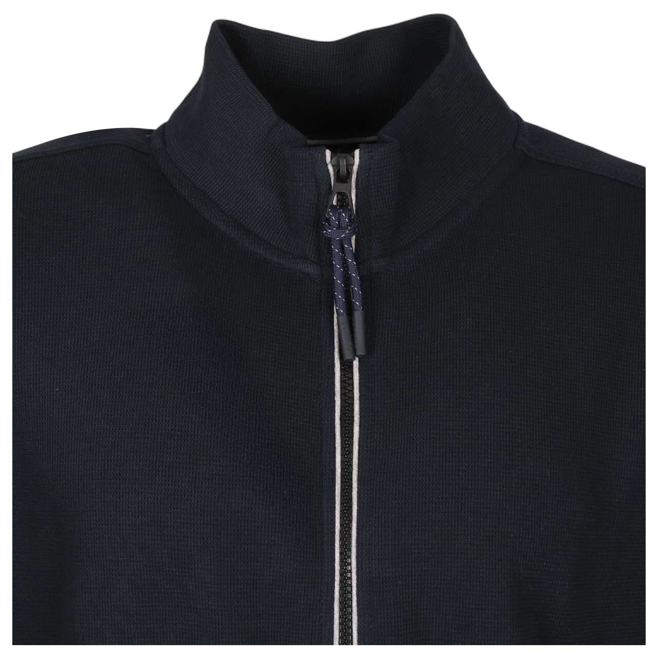 Herren Sweatjacke von Lerros in Dunkelblau, Detailansicht