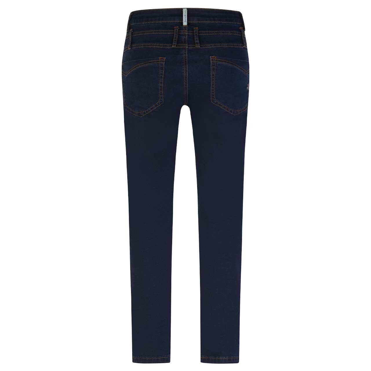 Damen Ankle Jeans Florida Cropped Cozy Denim von Buena Vista in Dunkelblau, Vorderansicht